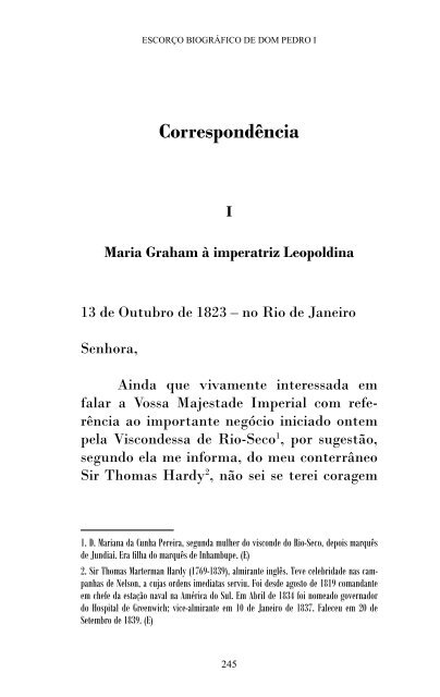 Escorço biográfico de Dom Pedro I - Fundação Biblioteca Nacional