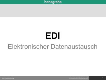 EDI - Hansgrohe