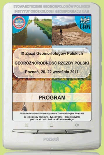 SGP Program.vp - Wydział Nauk Geograficznych i Geologicznych