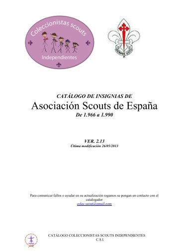 Asociación Scouts de España - Coleccionistas Scouts Independientes