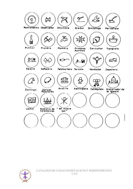 14 ASDE especialidades 4.12 - Coleccionistas Scouts Independientes