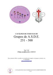 ASDE grupos 251-500 7.13 - Coleccionistas Scouts Independientes