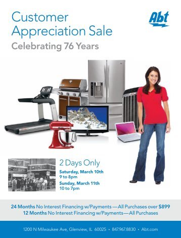 Customer Appreciation Sale - Abt