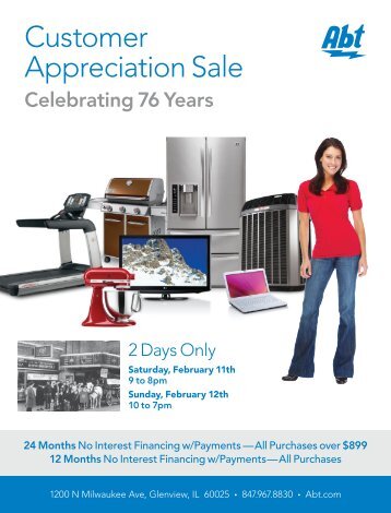 Customer Appreciation Sale - Abt