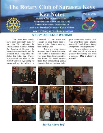 05/03/12 - Rotary Club of the Sarasota Keys, Florida, USA