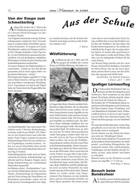 Gemeindezeitung 2/2004 - Weißenbach bei Liezen