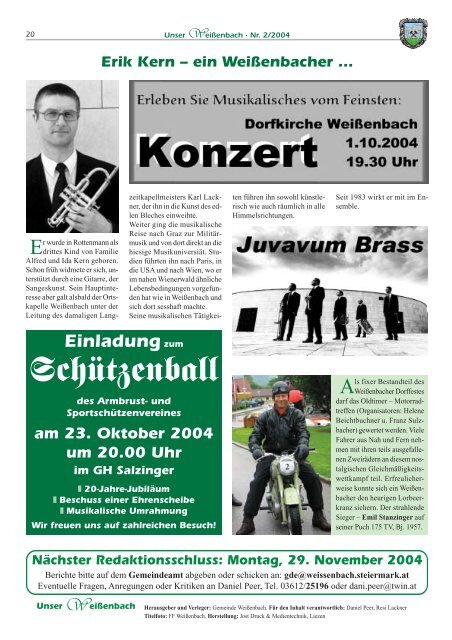 Gemeindezeitung 2/2004 - Weißenbach bei Liezen