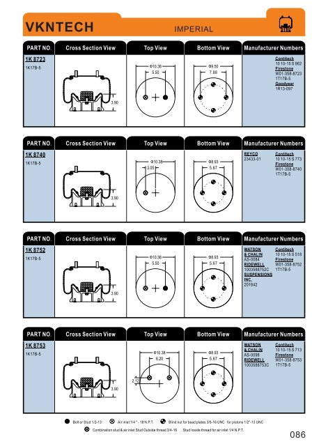 VKNTECH air spring Catalogue 2011