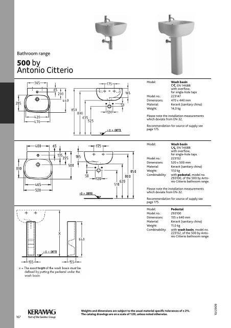 500 by Antonio Citterio - room for clear lines.