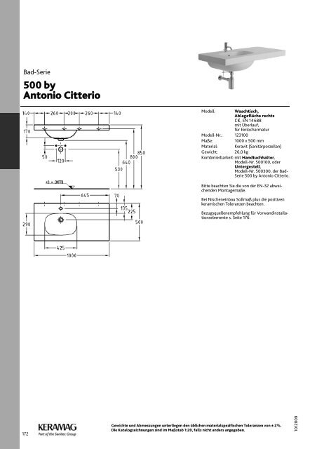 500 by Antonio Citterio - Raum für klare Formen.