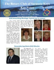 02/23/12 - Rotary Club of the Sarasota Keys, Florida, USA