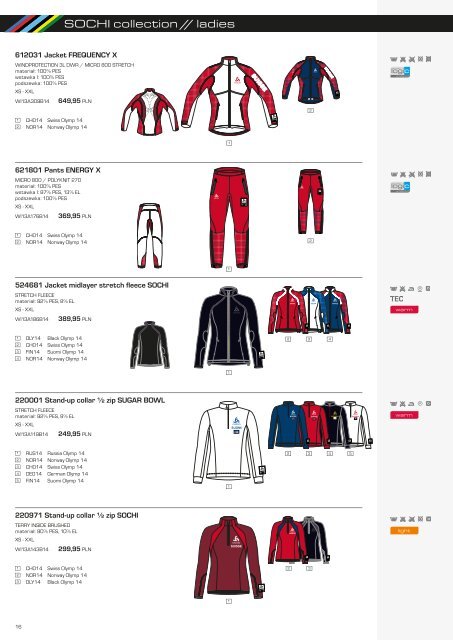 Kolekcja odzieży zimowej Odlo na sezon zimowy 2013/2014
