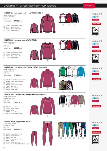 Kolekcja odzieży zimowej Odlo na sezon zimowy 2013/2014
