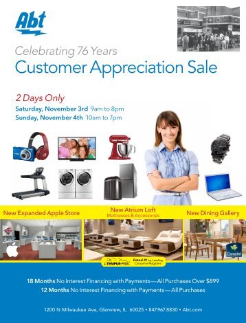 Customer Appreciation Sale - Abt