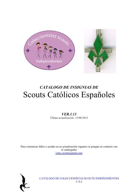 Scouts Católicos Españoles - Coleccionistas Scouts Independientes