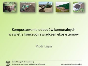 Kompostowanie odpadów komunalnych w świetle koncepcji ...