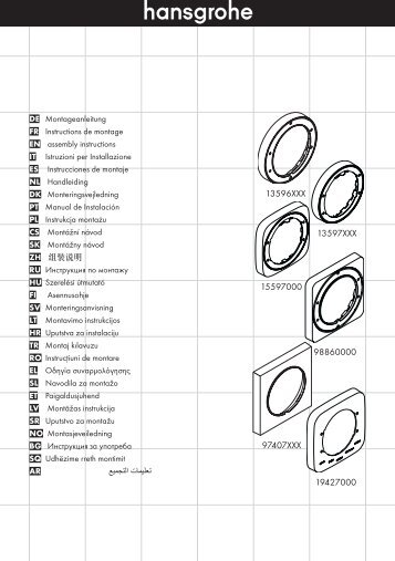 13596XXX 13597XXX 15597000 97407XXX ... - Hansgrohe