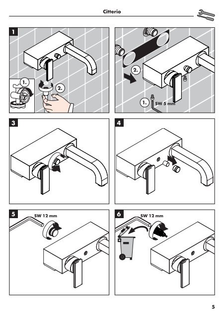 Service instruction ( Diverter ) - Hansgrohe