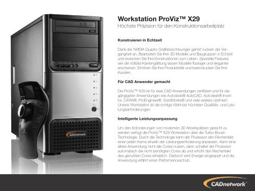 Workstation ProViz™ X29 - CADnetwork