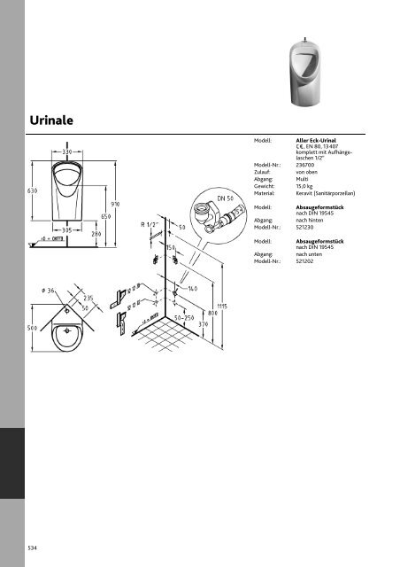 Urinale - High-Tech-Hygiene für alle Anforderungen. - Keramag