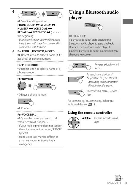 kd-r618 / kd-a615 / kd-r610 instructions - Sonic Electronix