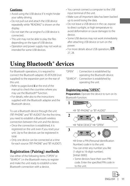 kd-r618 / kd-a615 / kd-r610 instructions - Sonic Electronix