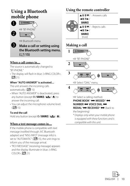 kd-r618 / kd-a615 / kd-r610 instructions - Sonic Electronix