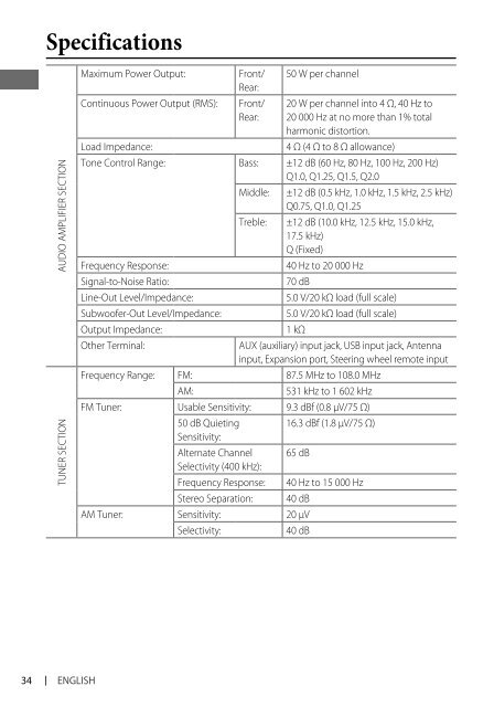 kd-r618 / kd-a615 / kd-r610 instructions - Sonic Electronix