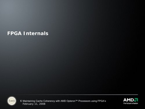 Maintaining Cache Coherence with AMD Opterons using FPGAs