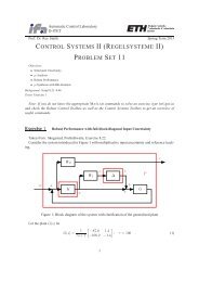 CONTROL SYSTEMS II (REGELSYSTEME II) PROBLEM SET 11