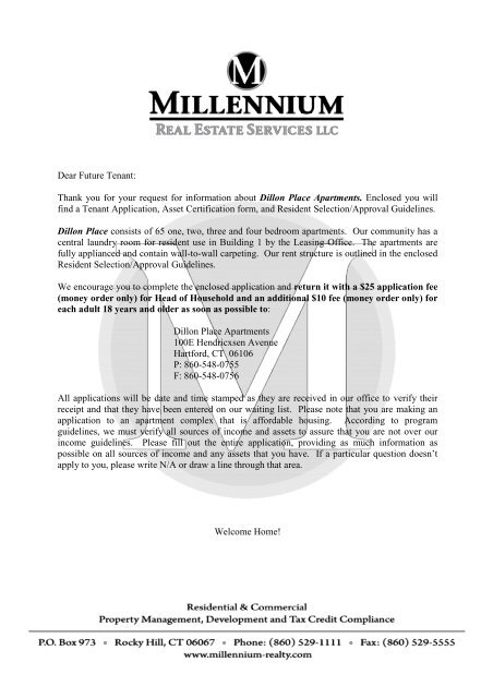 Thank You For Your Request For Information About Dillon