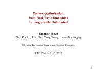 Convex Optimization: [0.5ex] from Real-Time ... - ETH Zürich