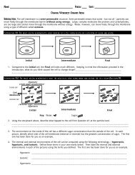 Osmosis Tiered Lesson