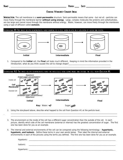 Osmosis Tiered Lesson