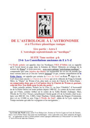 de l'astrologie à l'astronomie - Racines et Traditions en Pays d'Europe