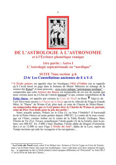 de l'astrologie à l'astronomie - Racines et Traditions en Pays d'Europe