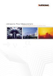 Ultrasonic Flow Measurement - Katronic Technologies Ltd.