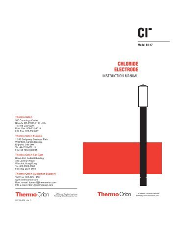 CHLORIDE ELECTRODE