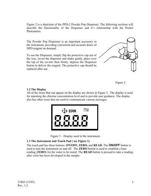 OWNERS MANUAL Chlorine Pocket Photometer Field Portable HF ...