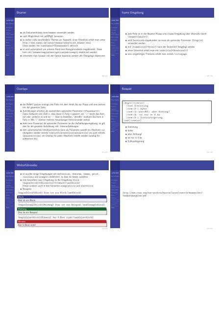 Handout - Fachschaft Mathematik in Bonn