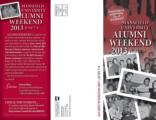 a printable version of the Alumni Weekend brochure!