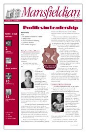 Profiles in Leadership - Mansfield University Alumni and Friends ...