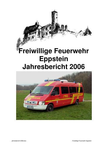 Jahresbericht 2006 - Freiwillige Feuerwehr Eppstein