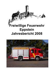 Jahresbericht 2008 - Freiwillige Feuerwehr Eppstein