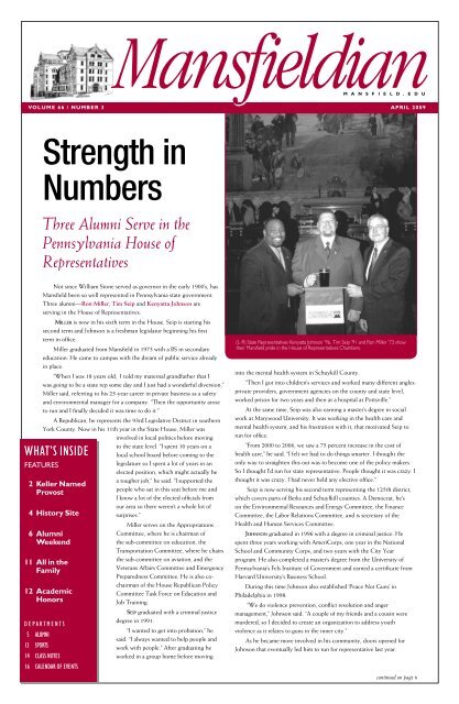 Strength In Numbers - Mansfield University Alumni And Friends