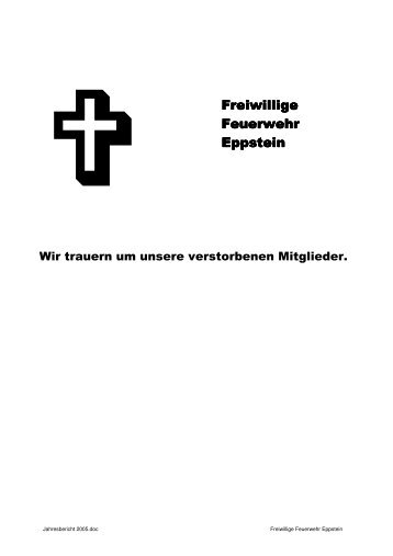 Jahresbericht 2005 - Freiwillige Feuerwehr Eppstein
