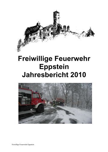 Jahresbericht 2010 - Freiwillige Feuerwehr Eppstein