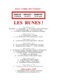 LES RUNES ! - Racines et Traditions en Pays d'Europe