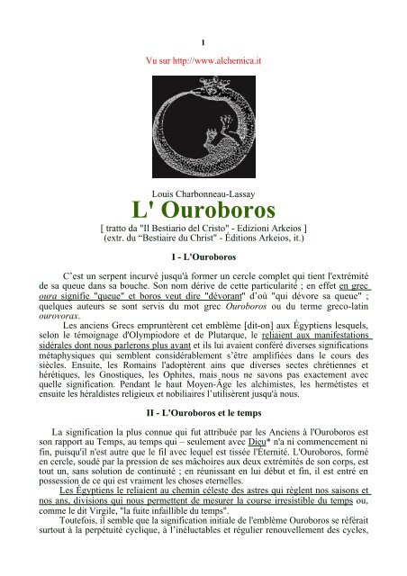 L' Ouroboros - Racines et Traditions en Pays d'Europe