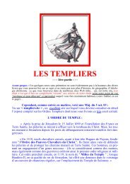 LES TEMPLIERS - Racines et Traditions en Pays d'Europe - Free